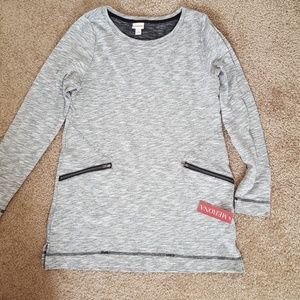 NWT Merona Small Heather Grey long sleeve top